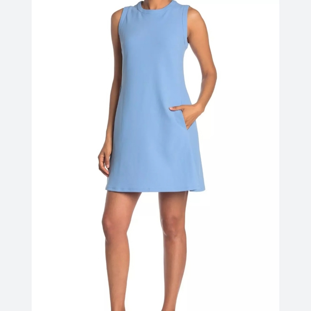 NWT Donna Morgan Sleeveless Mini Shift Dress with Double Pockets Size 8